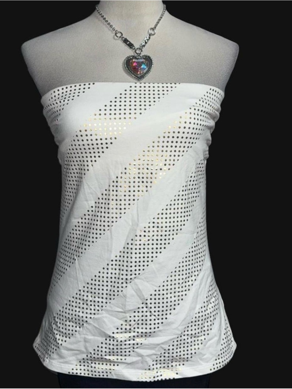 Express White Sexy Basic Tube Top